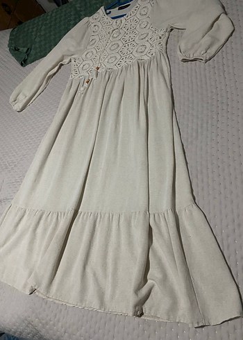 Fashionsak Bohem Dantel Detaylı Uzun elbise