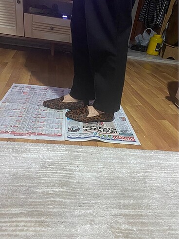 Massimo Dutti Leopar düz ayakkabı