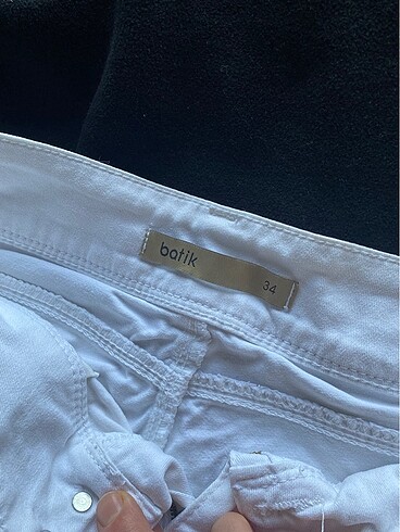 xs Beden beyaz Renk İspanyol paça kot pantolon
