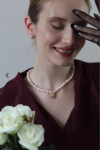 Pearly MADAME BOVARY GERÇEK İNCİ KOLYE