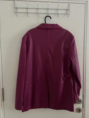 l Beden Deri blazer ceket