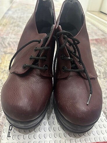 Deichmann Bağcıklı bordo ayakkabı