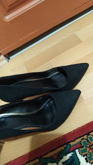 38 Beden Siyah topuklu ayakkabı