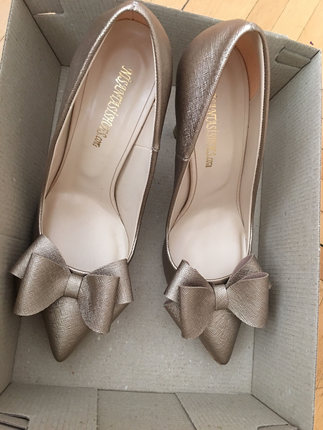 Ayakkabı, gold stiletto