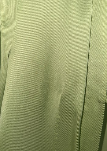 IPEKYOL Yeşil Saten Kadın Blazer Ceket - Görsel 3