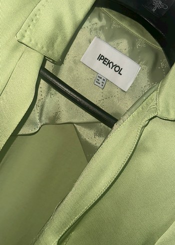 IPEKYOL Yeşil Saten Kadın Blazer Ceket - Görsel 2