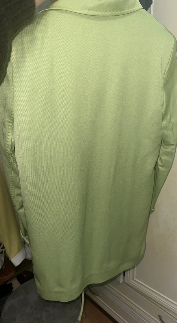 IPEKYOL Yeşil Saten Kadın Blazer Ceket - Görsel 4