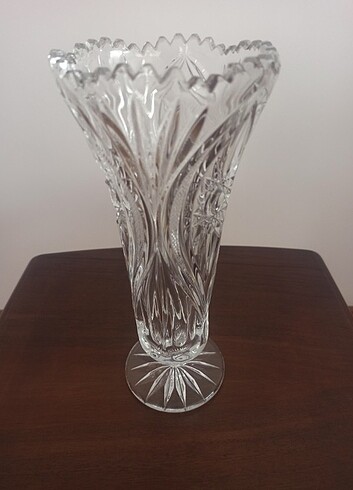 Hakiki Çekoslovak kristali vazo 
