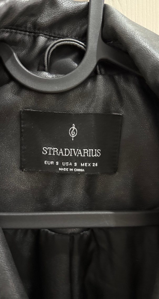 Kadın Siyah Oversize Biker Deri Ceket - Görsel 3