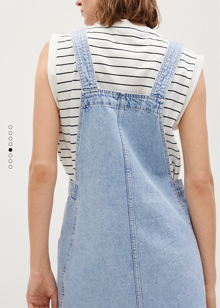 Açık yıkama kot jile - Görsel 2