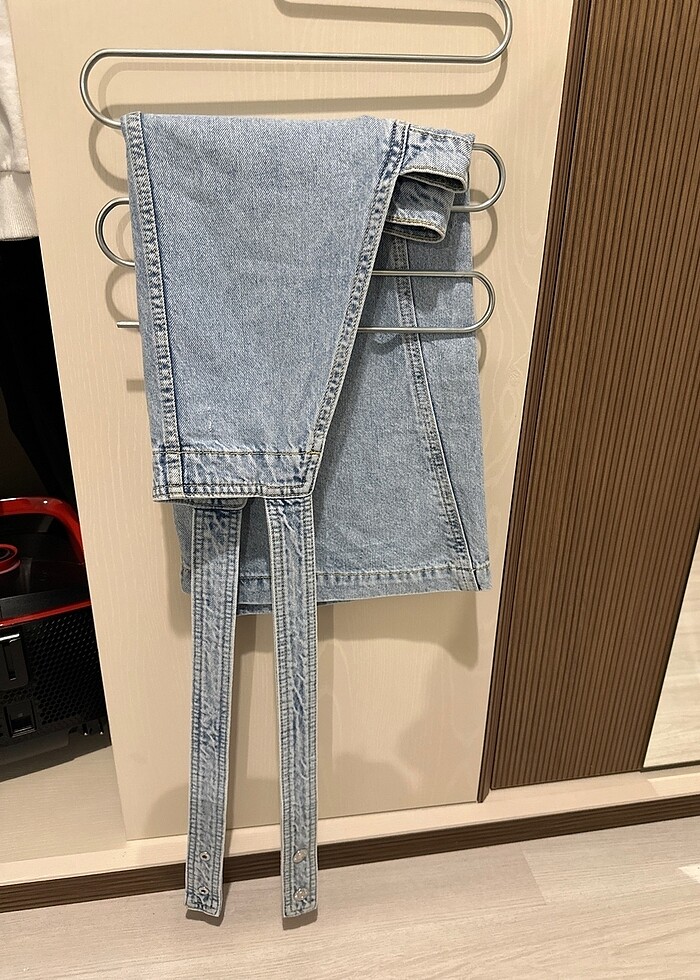 Açık yıkama kot jile - Görsel 4