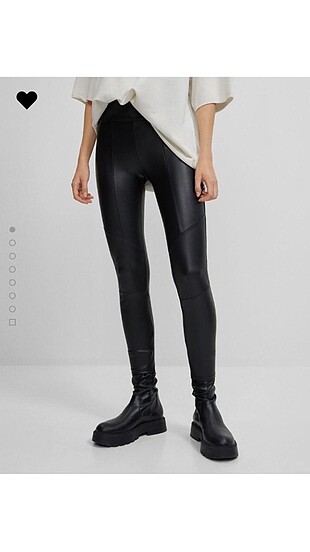Tertemiz bershka deri tayt