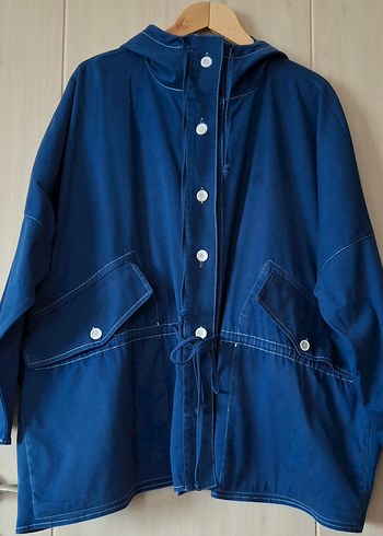 Büyük Beden mavi ceket &parka - Görsel 2