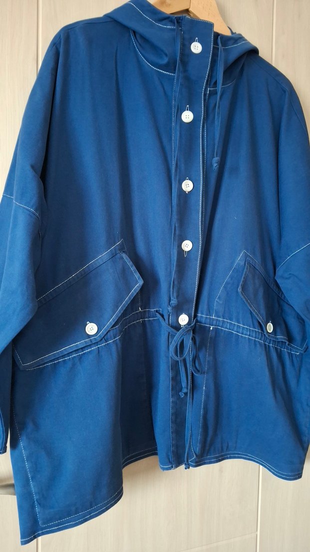 Büyük Beden mavi  ceket &parka - Görsel 4