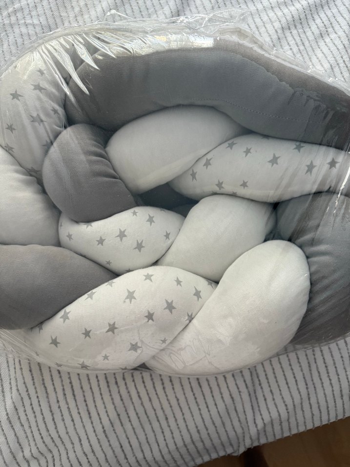 Little Dreams Bebek Beşik Kenar Koruyucu Gri - Görsel 2