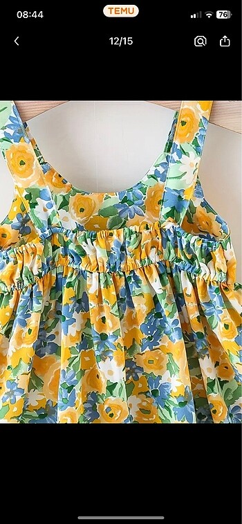 Yazlık elbise , şapka set - Görsel 3