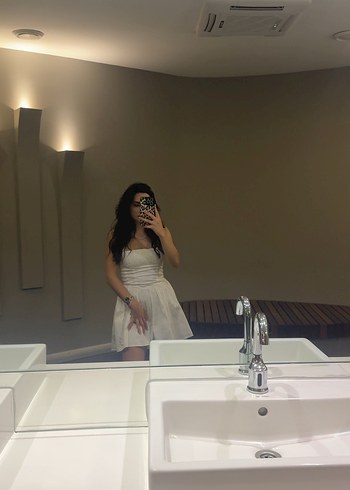 Zara Zara beyaz mini elbise