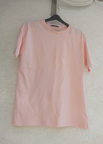 Koton Kadın Pudra Pembe Oversize Tişört