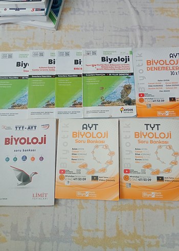 AYT ve TYT Biyoloji Soru Bankası ve Denemeleri