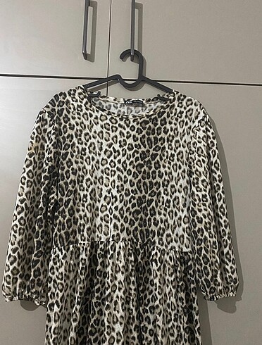 Zara zara leopar elbise