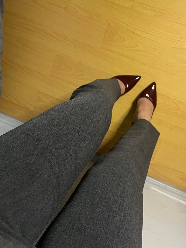 Zara Gri Kadın Kumaş Pantolon - Görsel 2