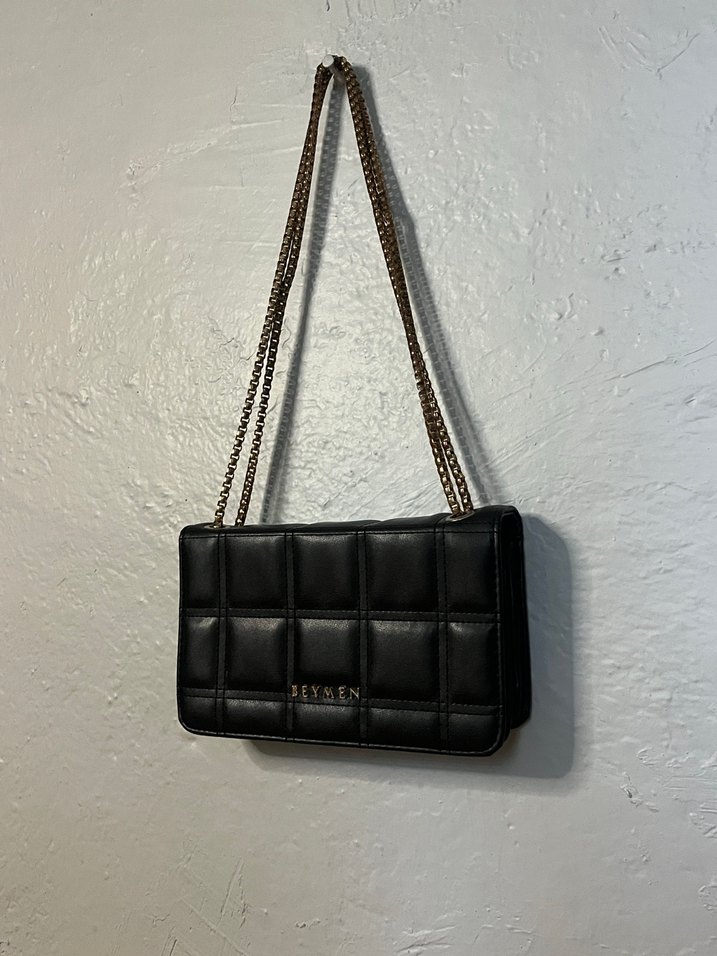 Beymen Siyah Deri Fermuarlı Kadın Çanta - Görsel 2