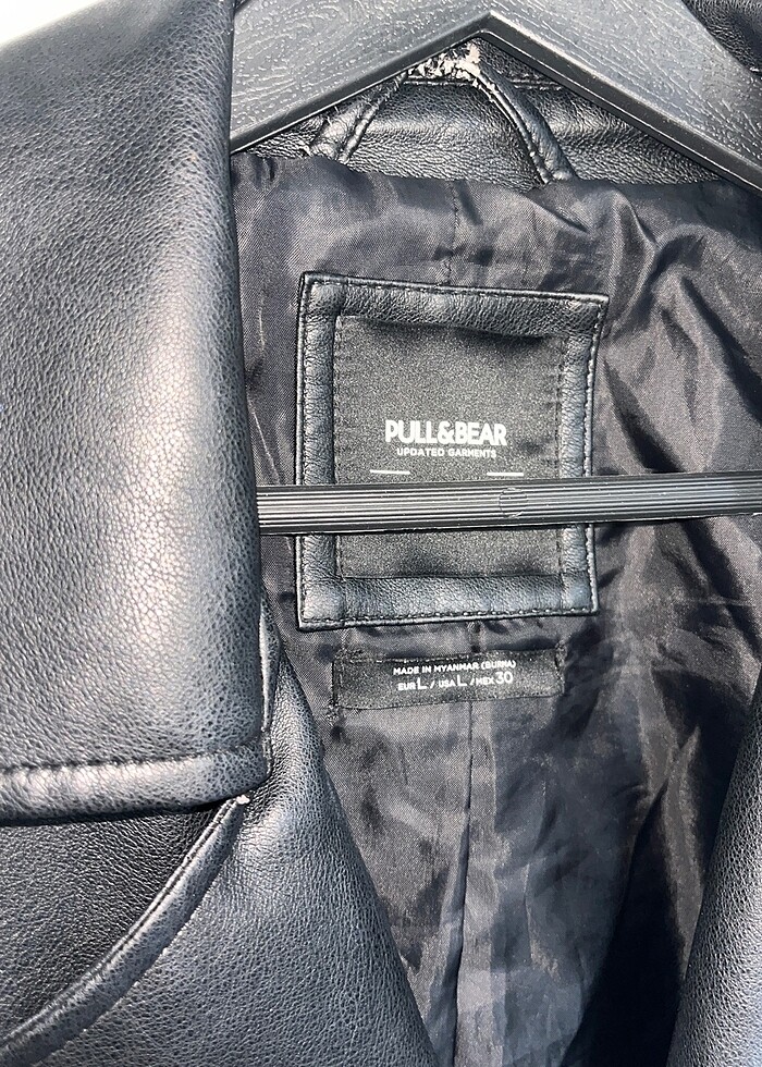 Pull bear deri ceket - Görsel 2