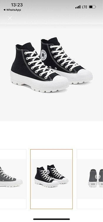37 Beden siyah Renk Converse
