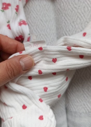 Pamuk Kırmızı Bebek Tulum - Görsel 5