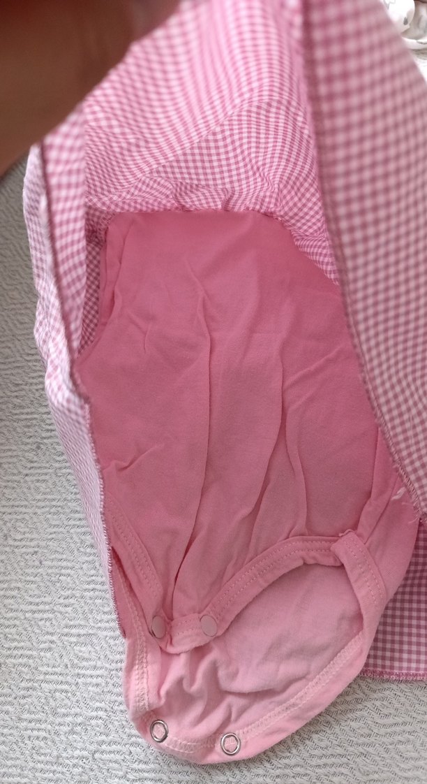 Kız Çocuk Pembe Fırfırlı V Yakalı Elbise - Görsel 2