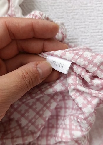 Dantel Detaylı Nakışlı Pembe Bebek Tulum - Görsel 3