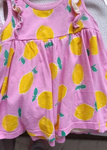 Kız Çocuk Renkli Fırfırlı Pamuklu Elbise - Görsel 4