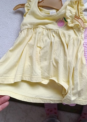 Kız Çocuk Renkli Fırfırlı Pamuklu Elbise - Görsel 5