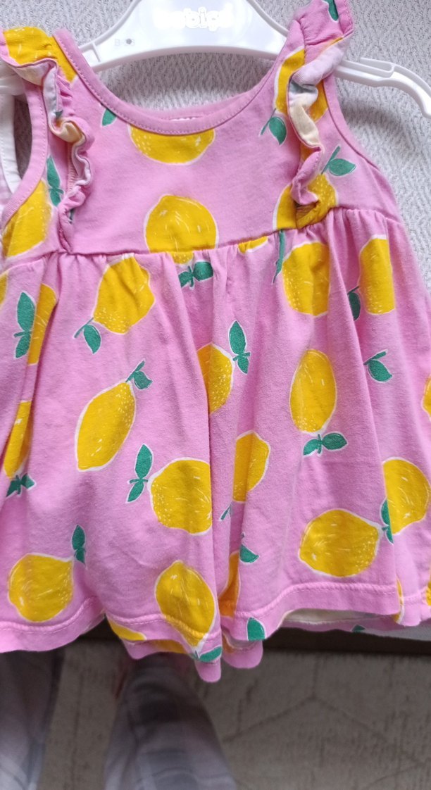 Kız Çocuk Renkli Fırfırlı Pamuklu Elbise - Görsel 4