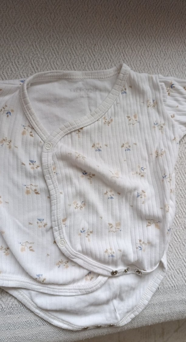 Pembe cicekli Uzun Kollu Bebek Body - Görsel 4