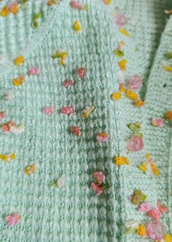 Nakışlı Bohem Kız Çocuk Kapüşonlu Hırka - Görsel 2