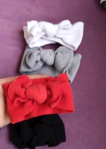 Örgü Desenli Geniş Saç Bantları 4'lü Set - Görsel 5