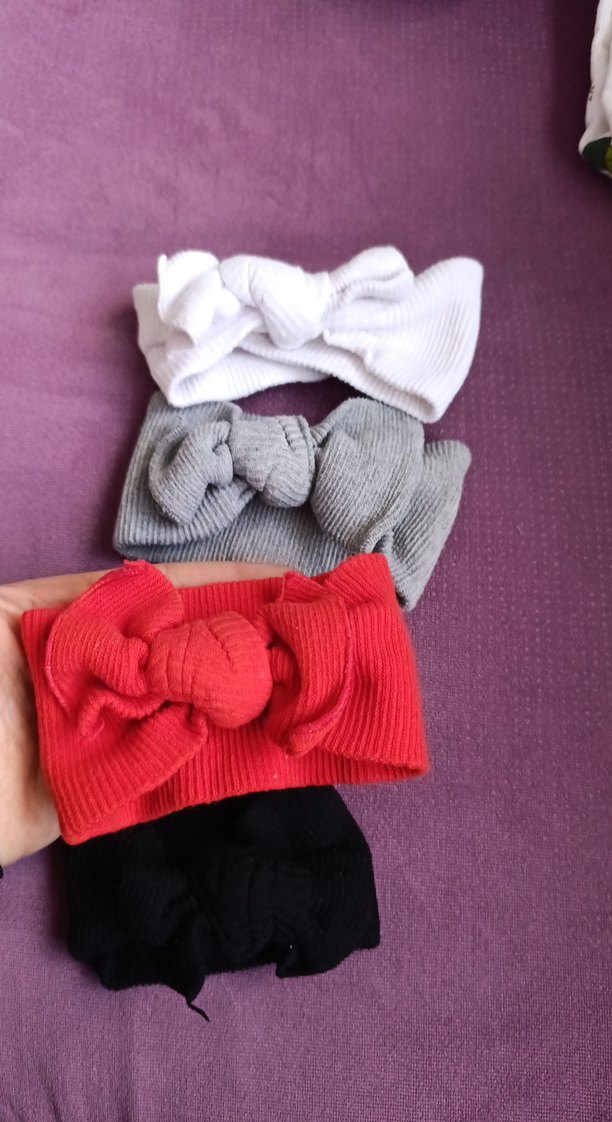 Örgü Desenli Geniş Saç Bantları 4'lü Set - Görsel 5