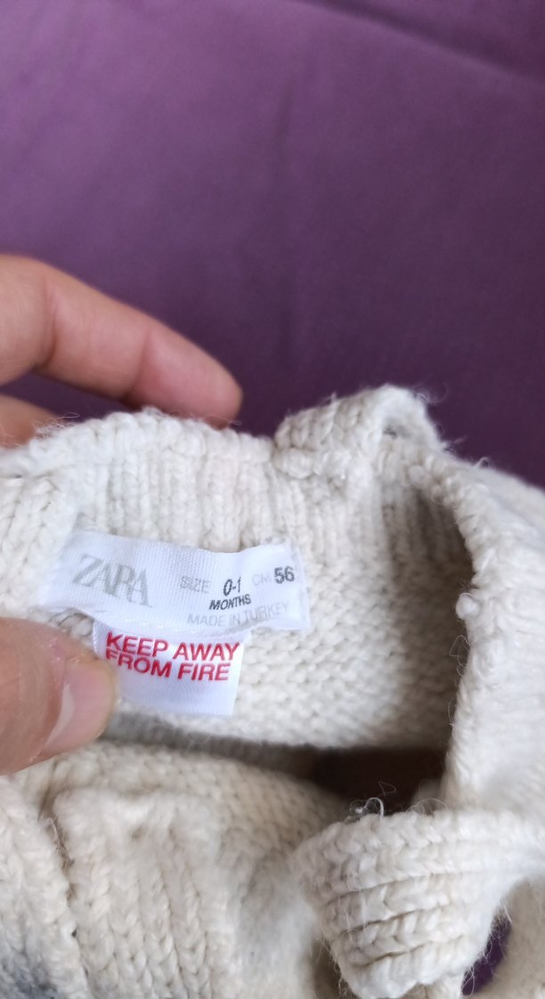 Erkek Çocuk Örgü Tulum Gri Beyaz - Görsel 5