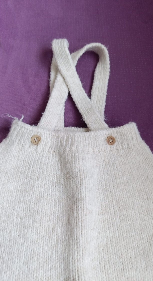 Erkek Çocuk Örgü Tulum Gri Beyaz - Görsel 2