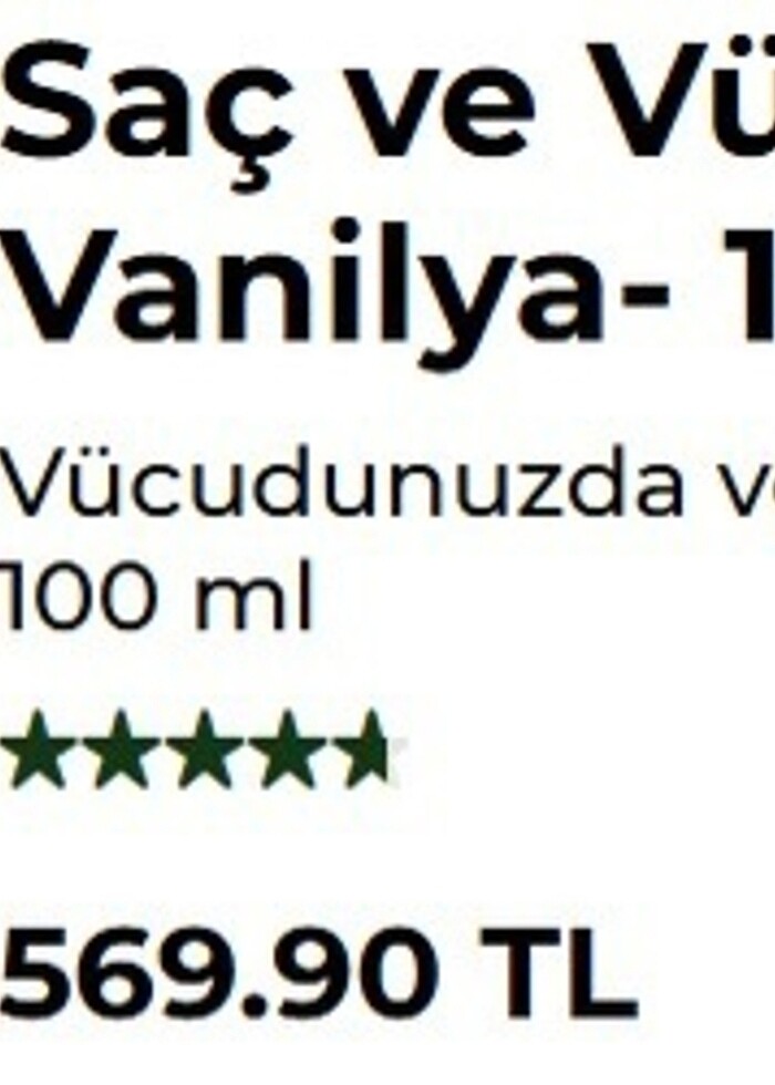 Yves rocher vanilya saç ve vücut spreyi - Görsel 3