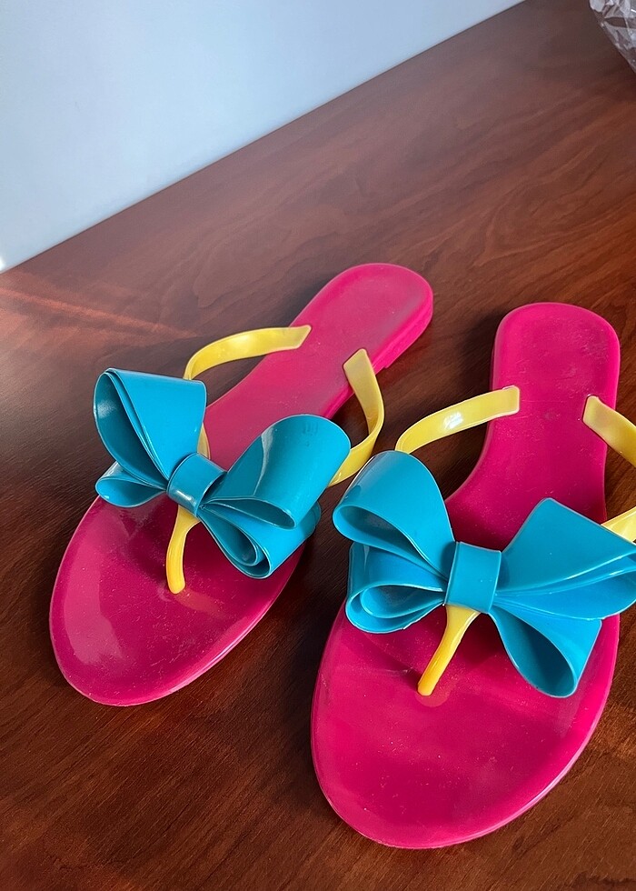 Kalın plastık plak terliği - Görsel 2