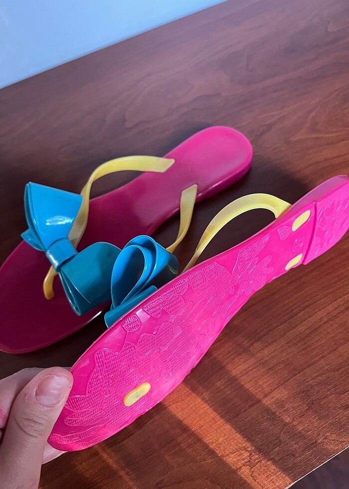 Kalın plastık plak terliği - Görsel 3