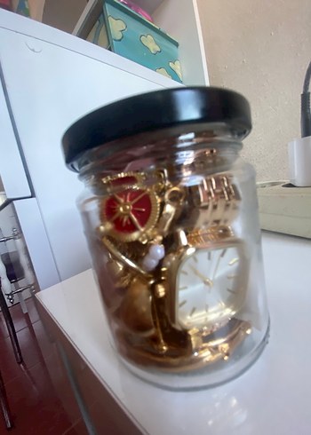 DOLU Gold takı kavanozu SIFIR ÜRÜ