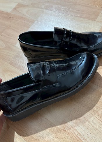 Erkek Siyah Rugan Tokalı Loafer Ayakkabı - Görsel 2