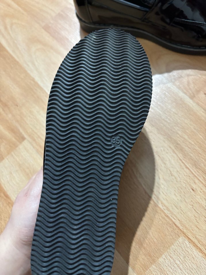 Erkek Siyah Rugan Tokalı Loafer Ayakkabı - Görsel 3