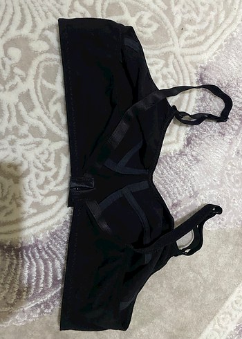 Siyah Rahat Sokak Stili Sütyen - Görsel 5