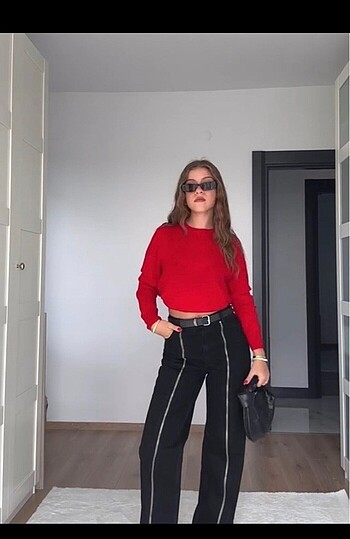 Zara Mom Jean Siyah Kot