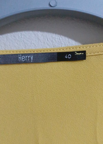 40 Beden Sarı Drapeli Hamile Bluzu