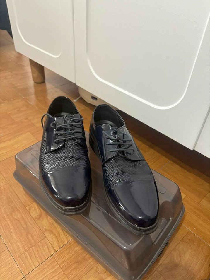 Lacivert Erkek Klasik Ofis Ayakkabısı - Görsel 2